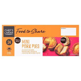 Chefs Larder Food to Share 24 Mini Pork Pies 1.56kg  Adomoo
